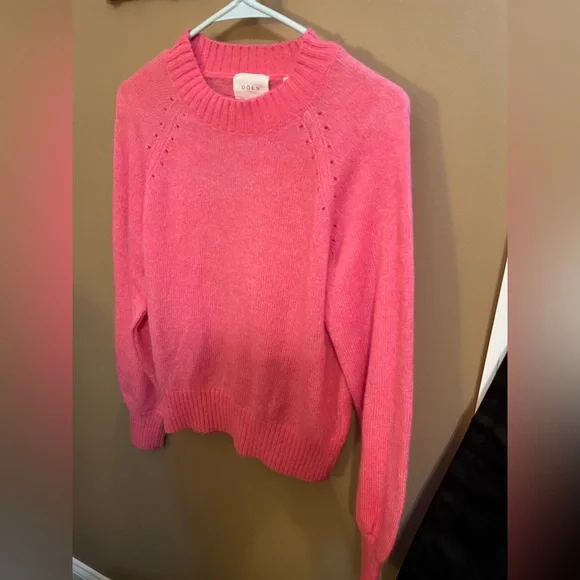 DOEN Marsena Juneberry Pink Alpaca Wool Cashmere Sweater Size Medium - Picture 6 of 12